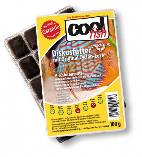 cool fish Diskusfutter mit Cyclop-Eeze - Blister