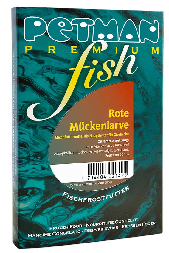 Petman fish Rote Mückenlarve - Blister