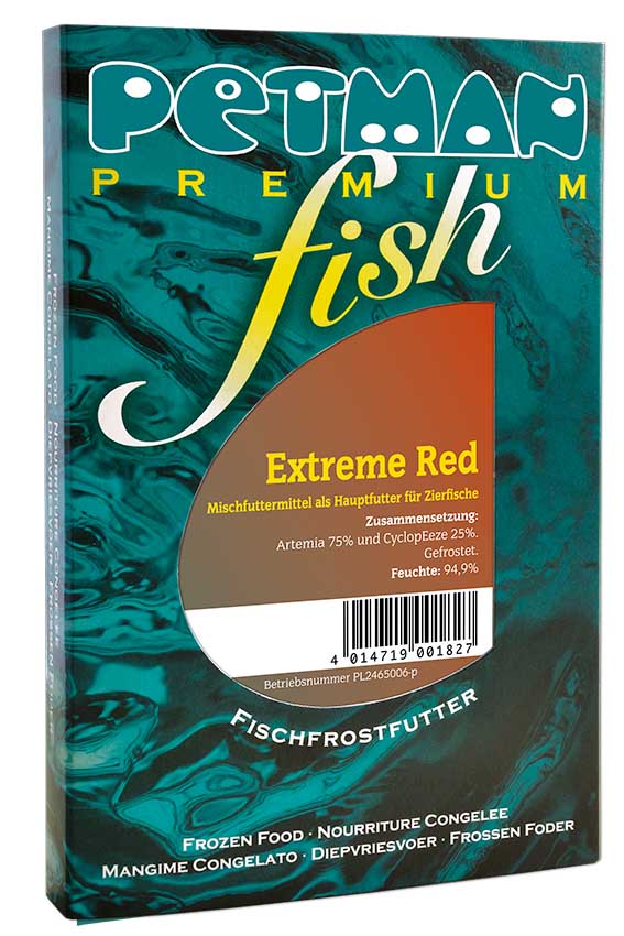 Petman fish EXTREME RED - Blister (Artemia + CyclopEeze)